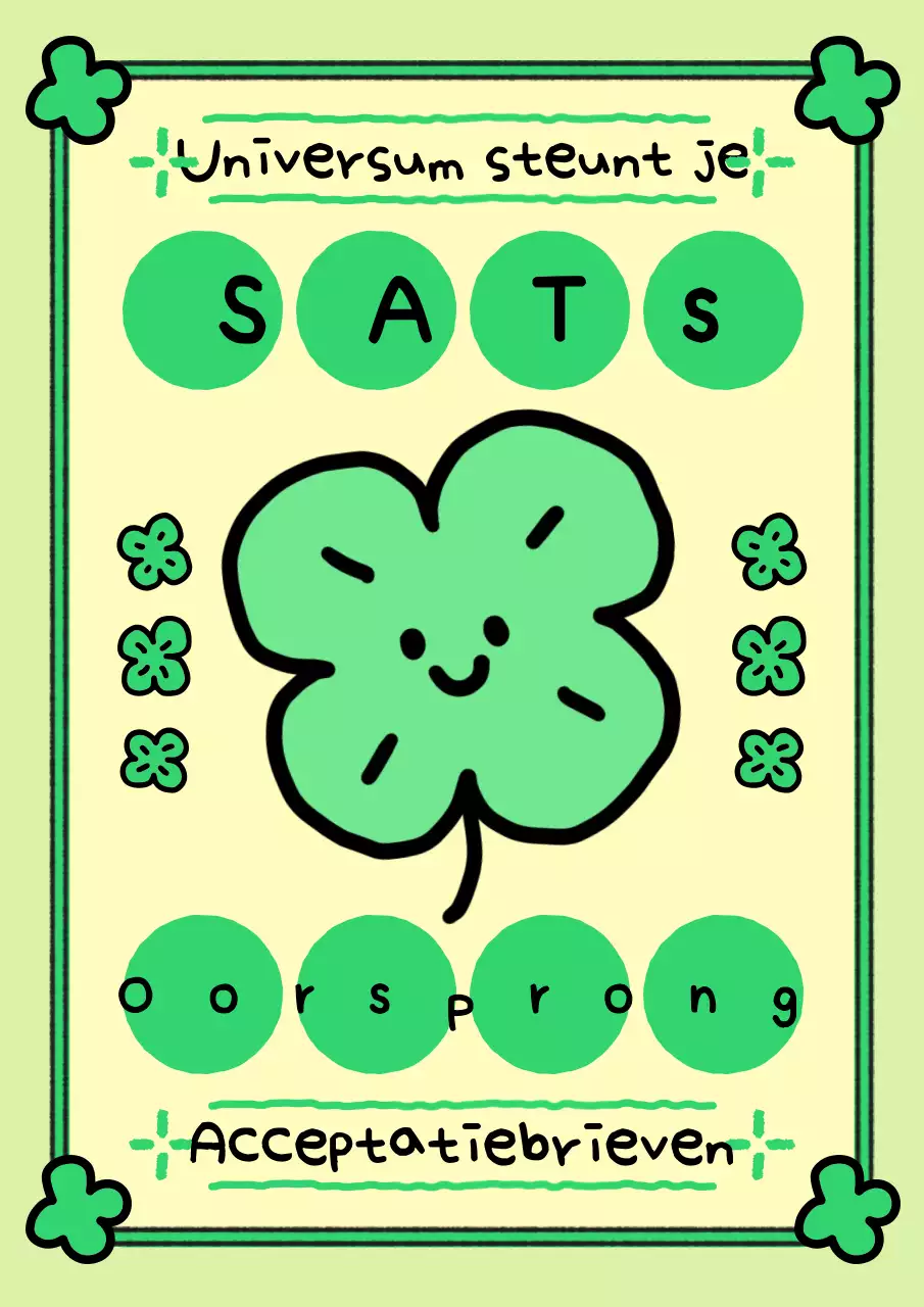 Groen, schattig en juichend voor de CSAT