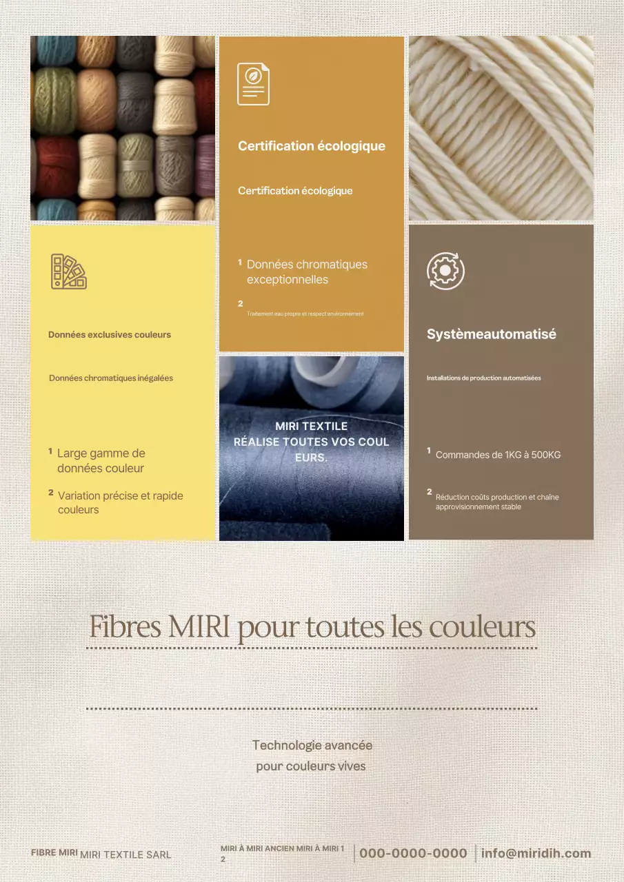 Publicité textile moderne beige