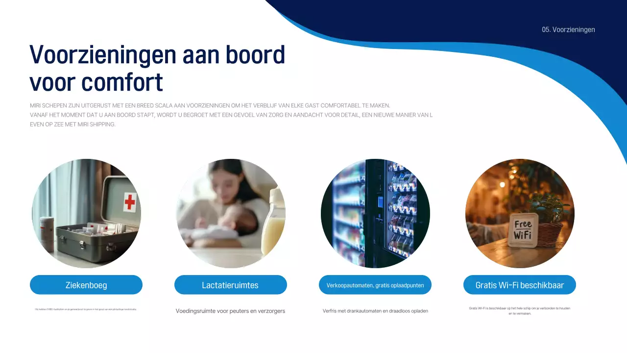 Blauwe moderne reisgids