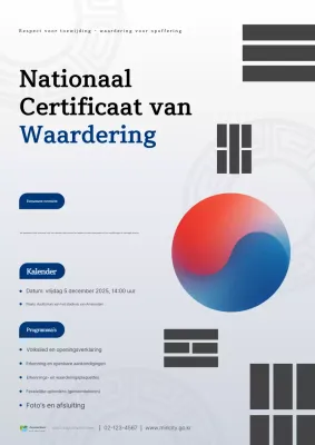 Koreaanse traditionele prijsuitreiking