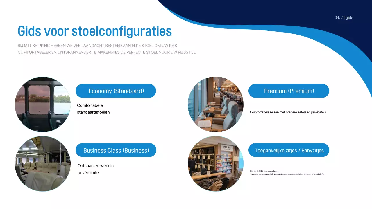 Blauwe moderne reisgids