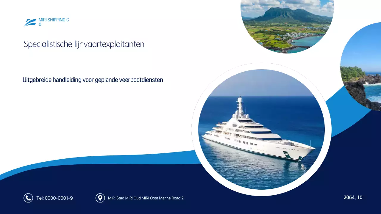 Blauwe moderne reisgids