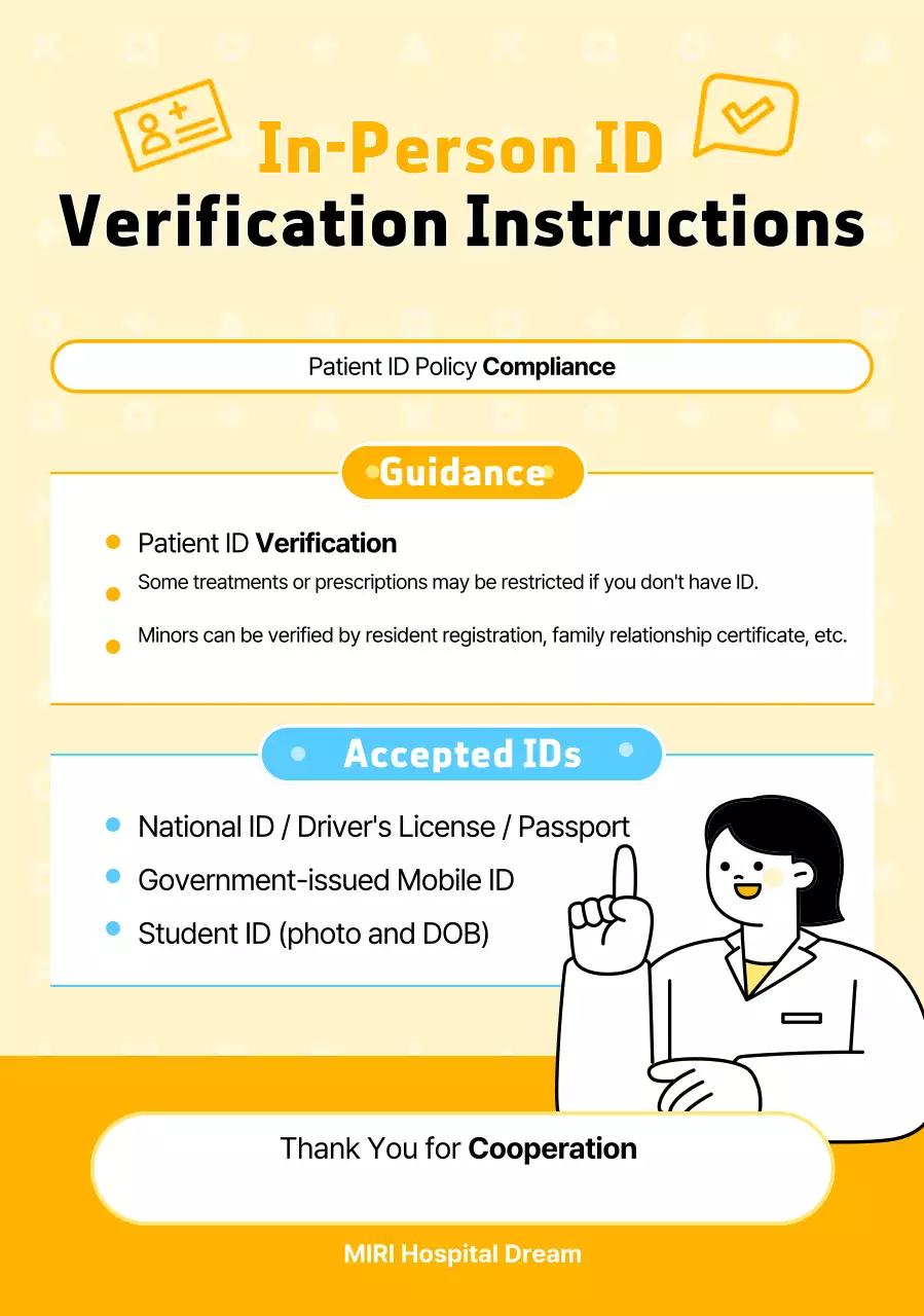 Pemberitahuan Informasi Rumah Sakit Yellow Simple