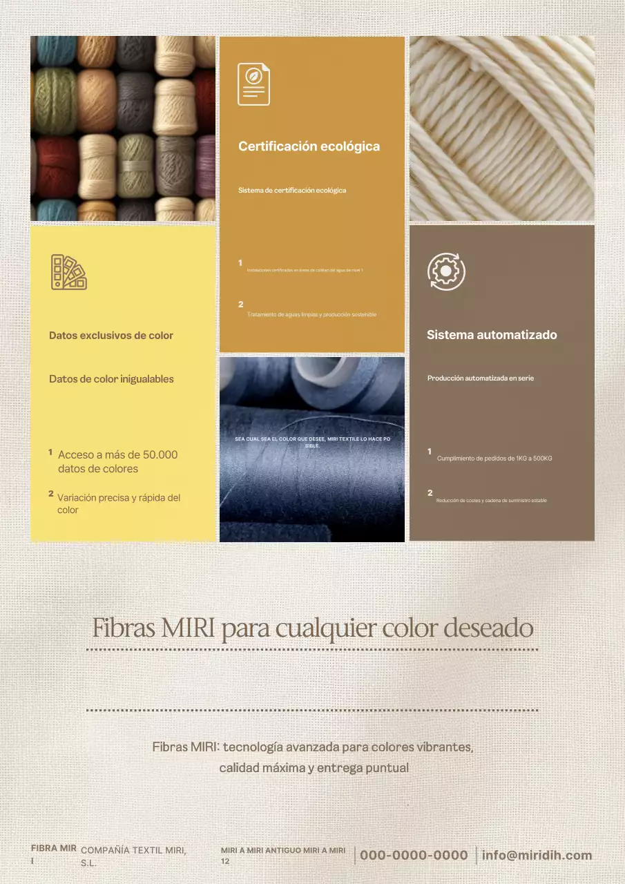Anuncio textil moderno beige