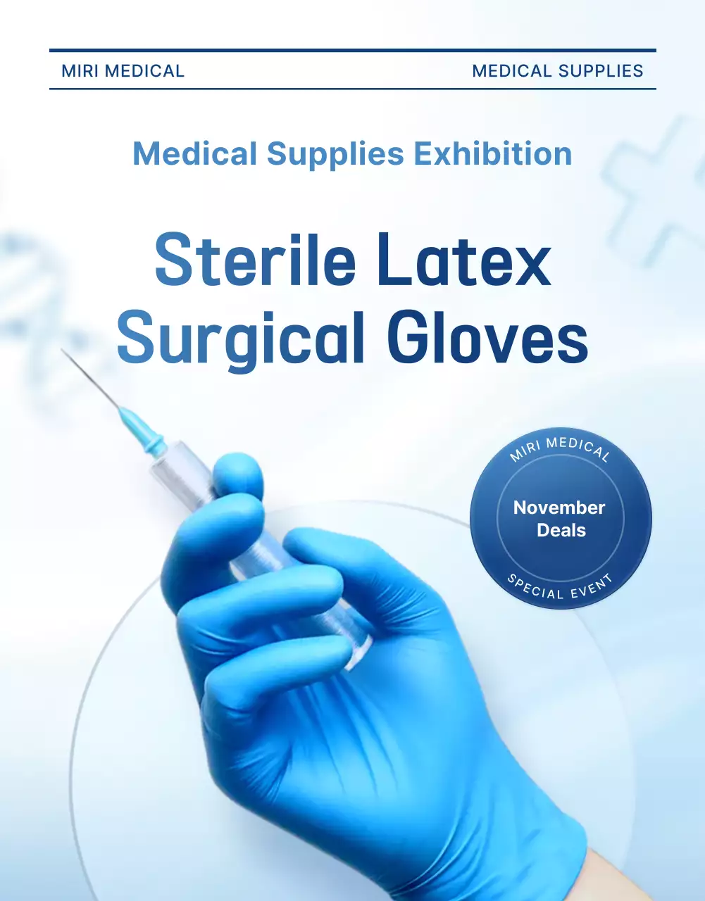 Blue Modern Medical Advertisement