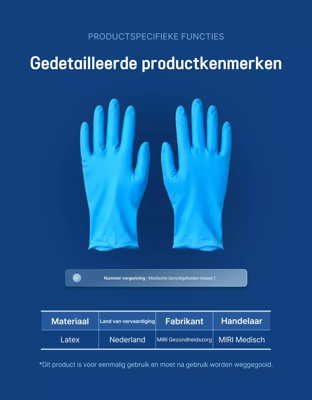 Blauwe moderne medische advertentie