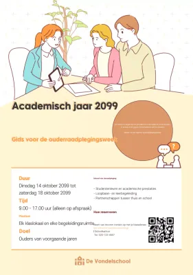 Oranje Eenvoudige Onderwijsgids