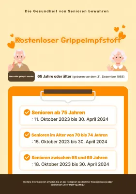 Orange Simple Gesundheitskampagne