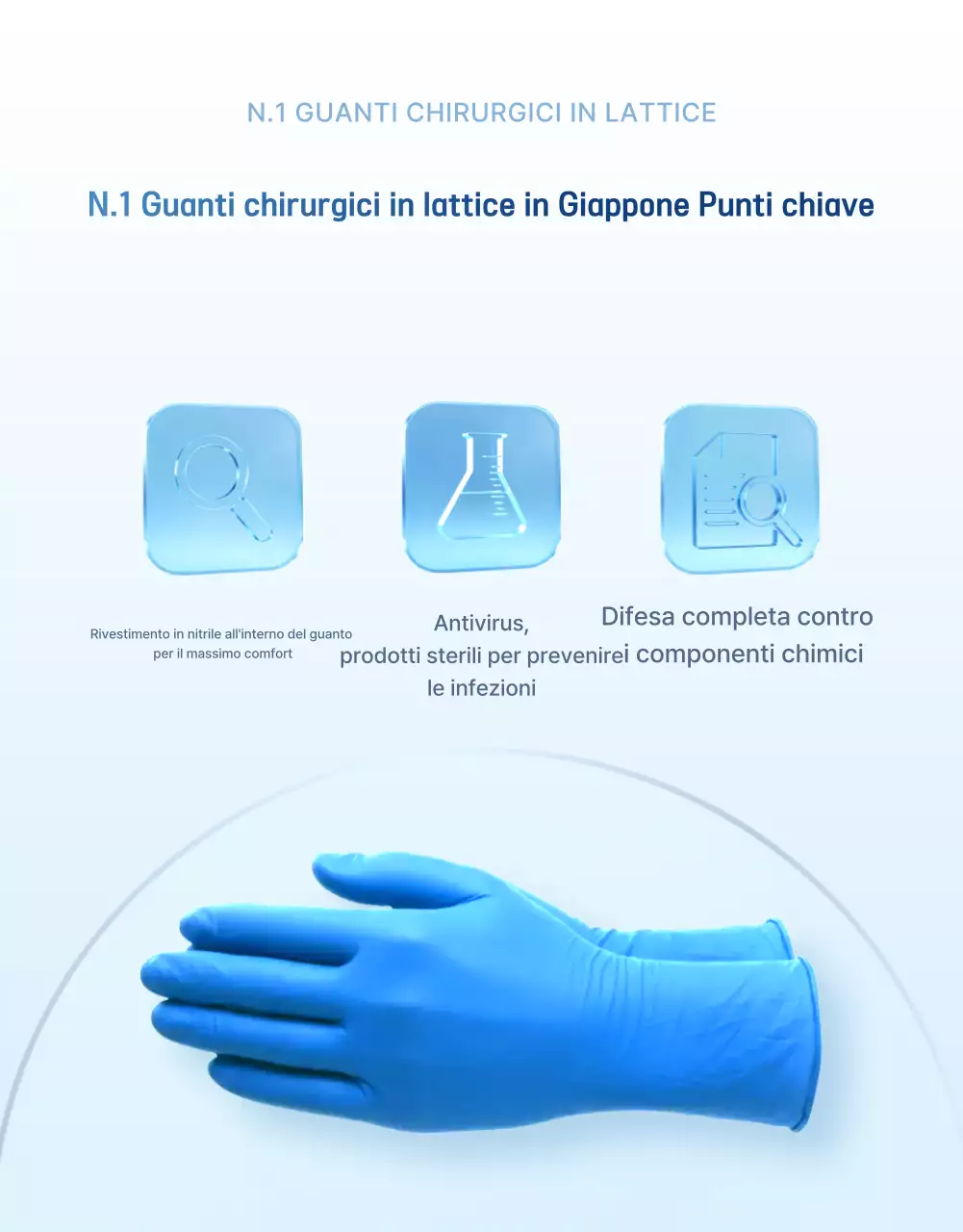 Pubblicità medica moderna blu