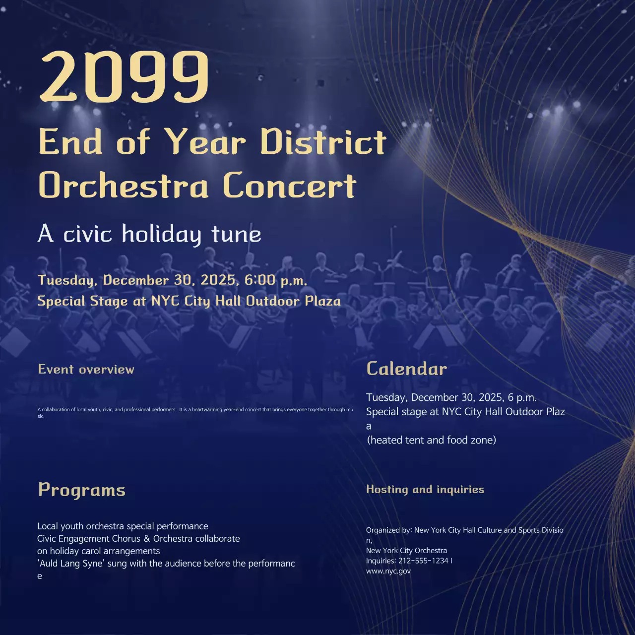 Panduan Konser Musik Klasik Biru