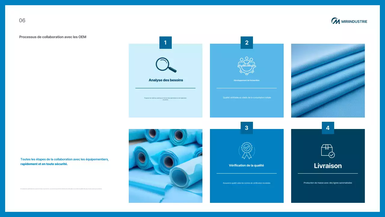 Promotion des produits médicaux modernes bleus