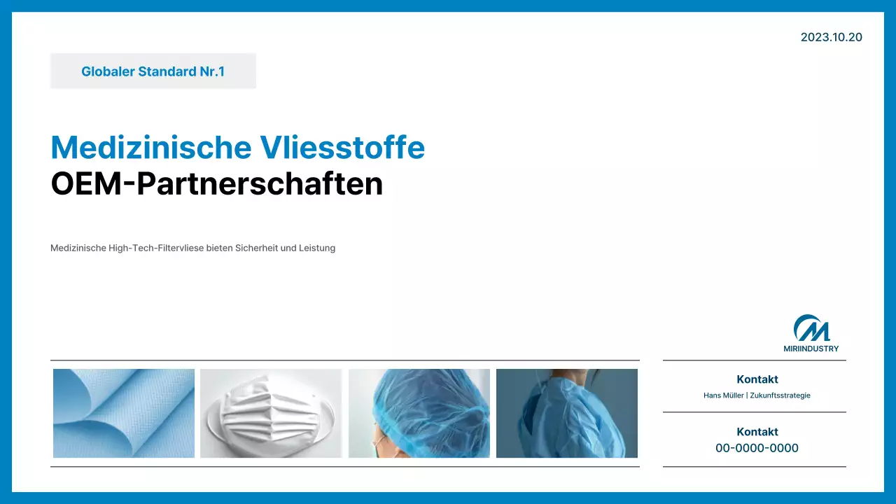 Blaue moderne Werbung für medizinische Produkte