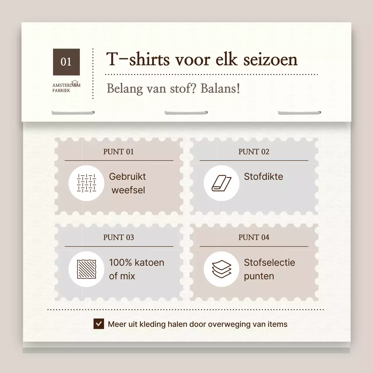 Beige schone mode-advertentie