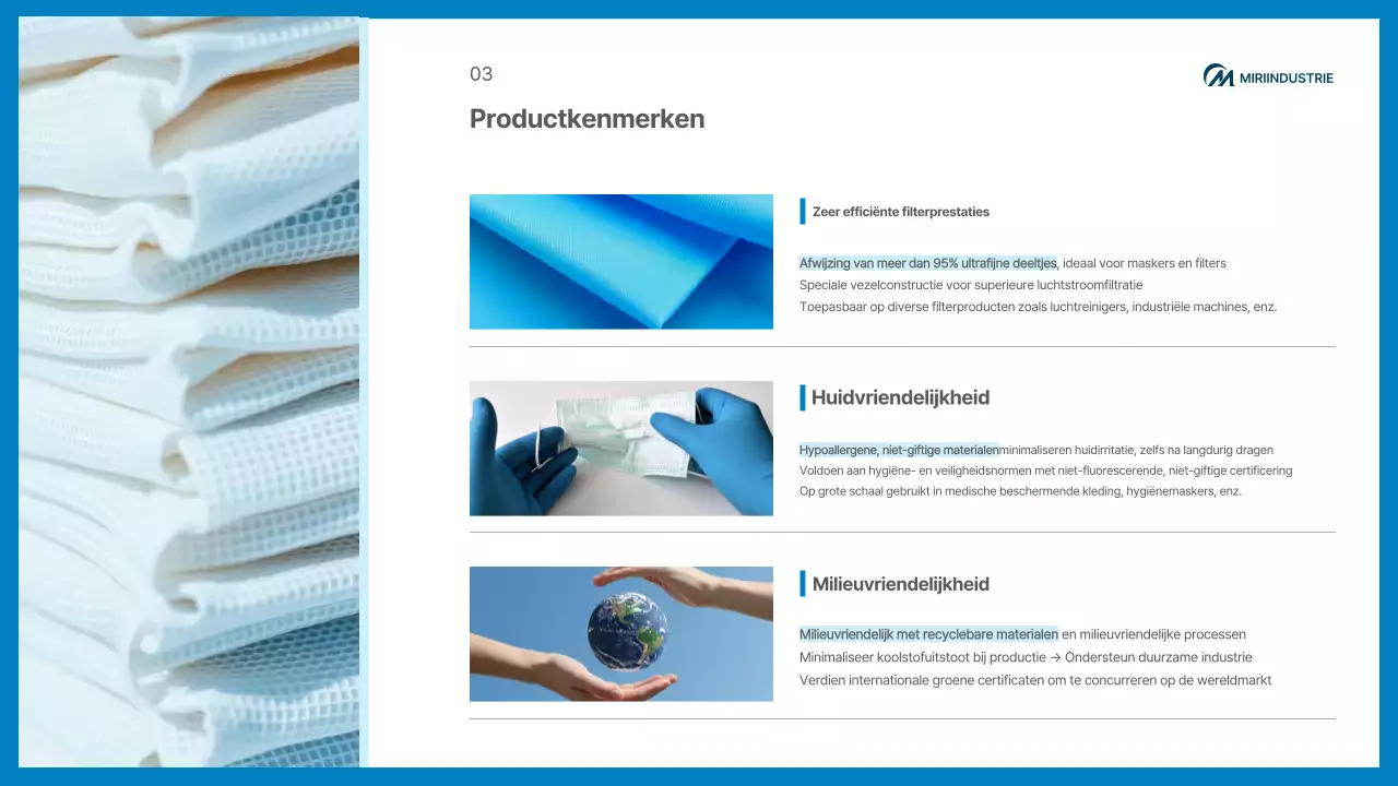 Promotie van blauwe moderne medische producten