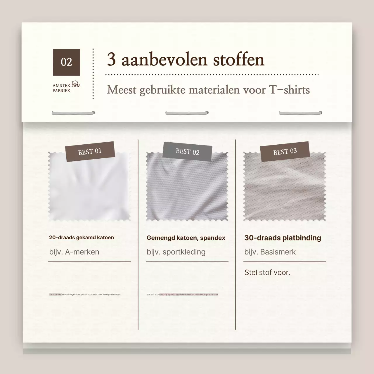 Beige schone mode-advertentie