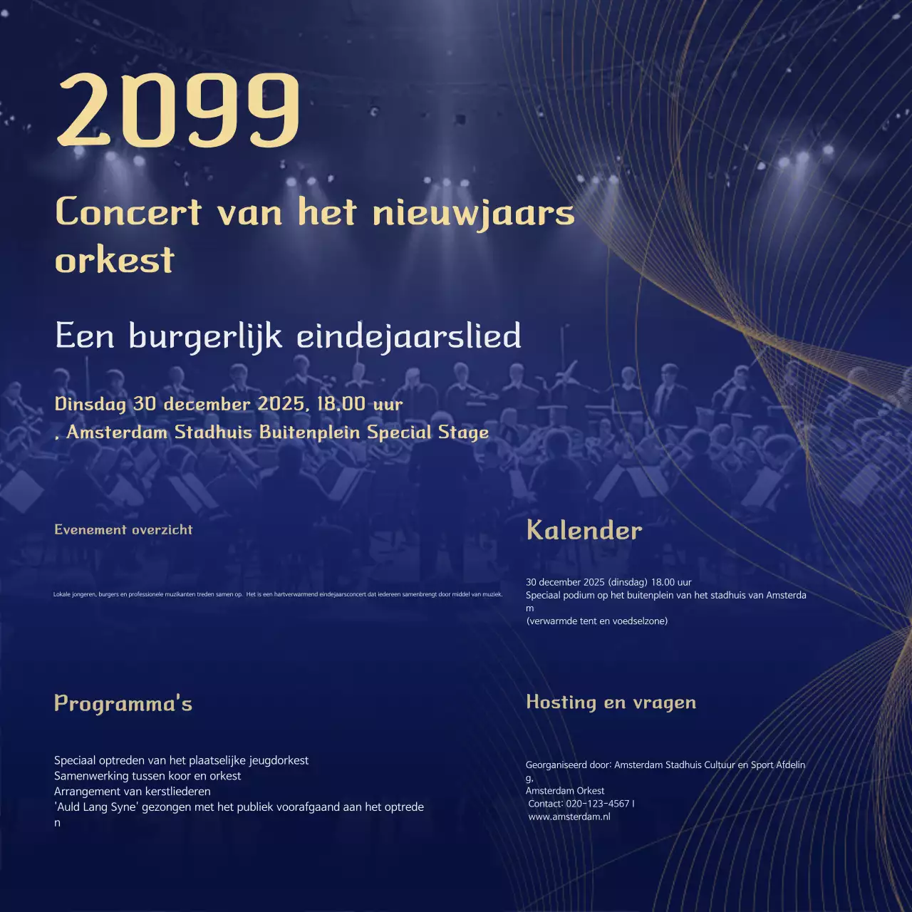 Blauwe Klassieke Muziek Concertgids
