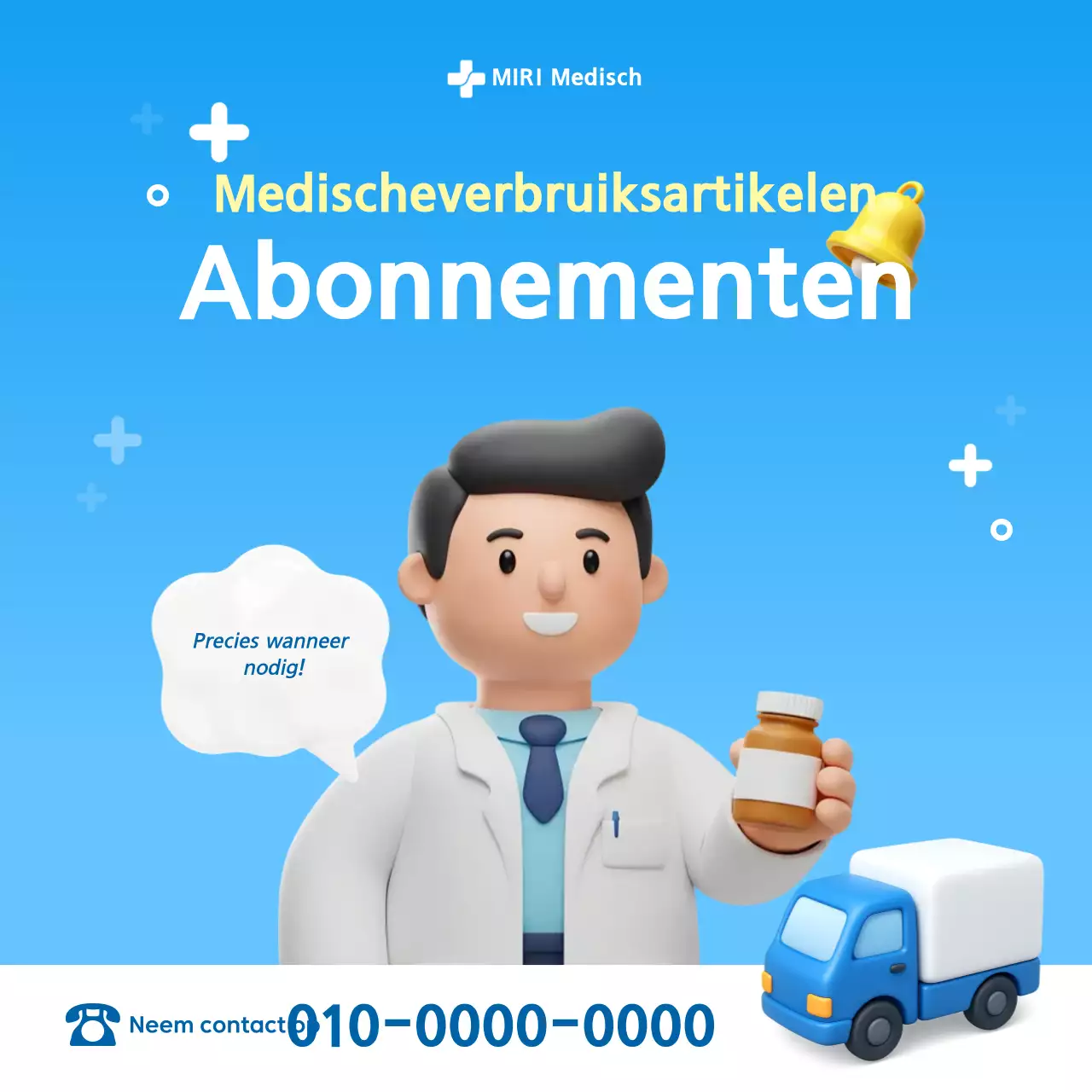 Blauwe Eenvoudige Medische Promotie