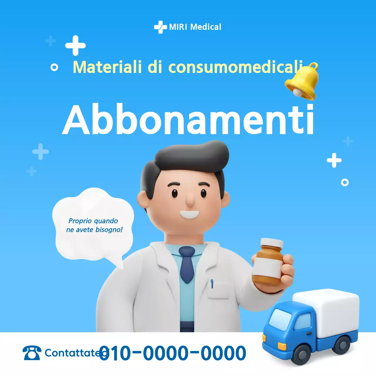 Promozione medica semplice blu