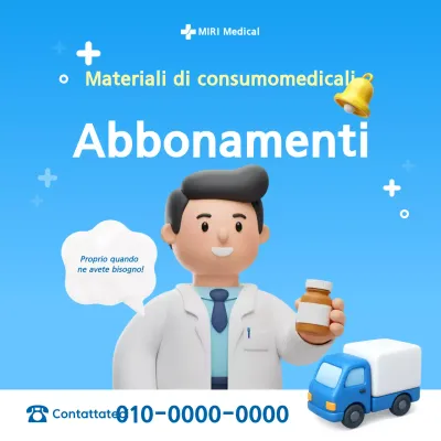 Promozione medica semplice blu