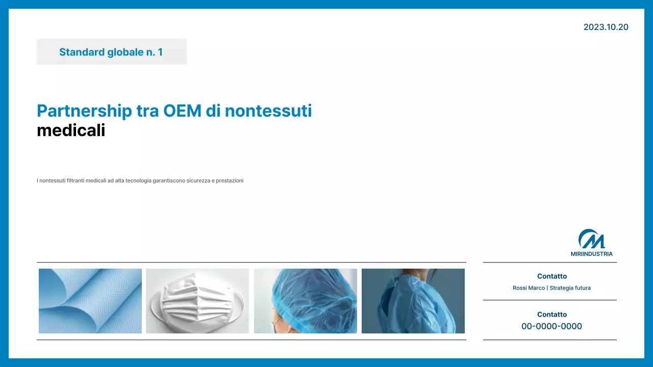 Promozione del prodotto medico moderno blu