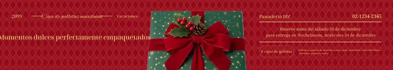 Promoción navideña Premium Roja