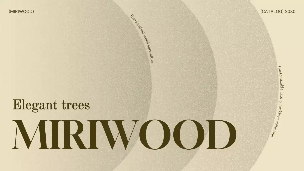 promoção de catálogo de madeira bege elegante