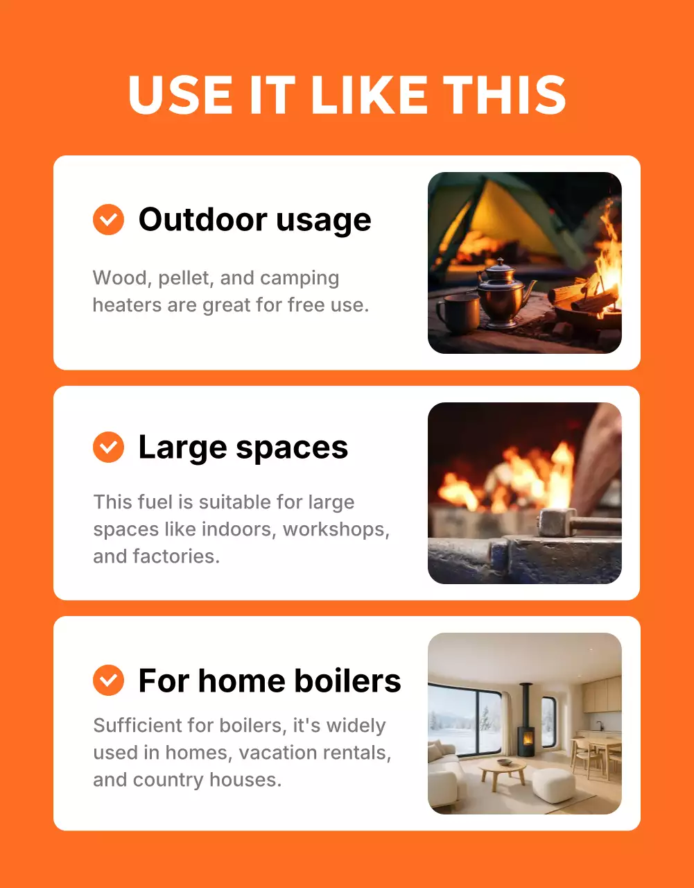 orange modern heating advertisement