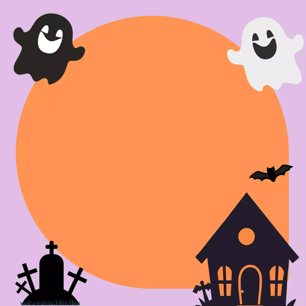 연보라 귀여운 할로윈 프레임