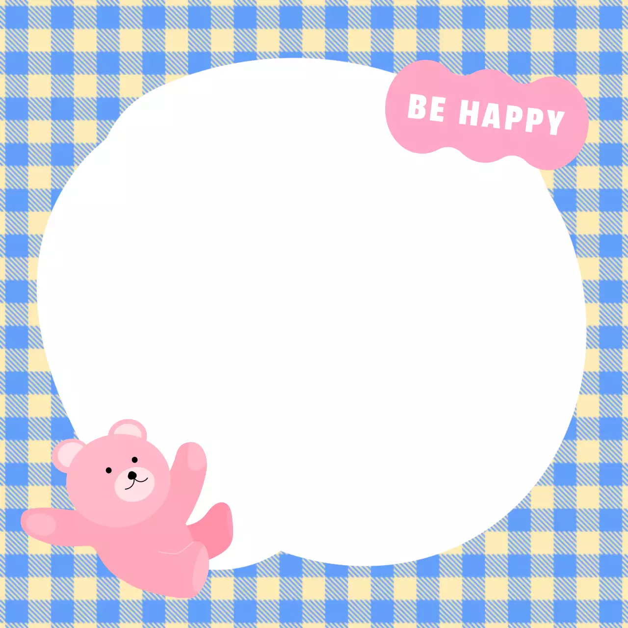 파랑 분홍 아기자기한 메모 문구