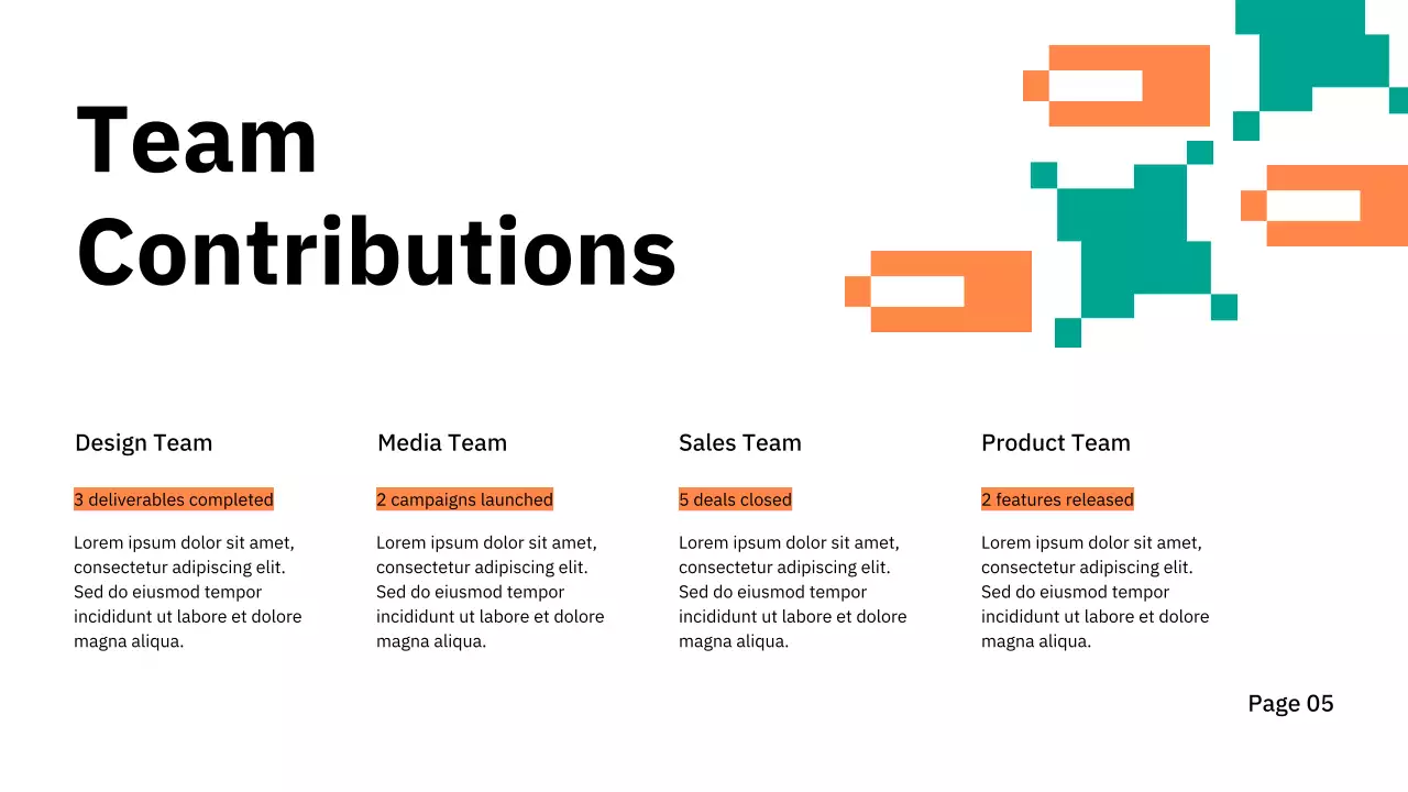 Orange Geometric Business Update