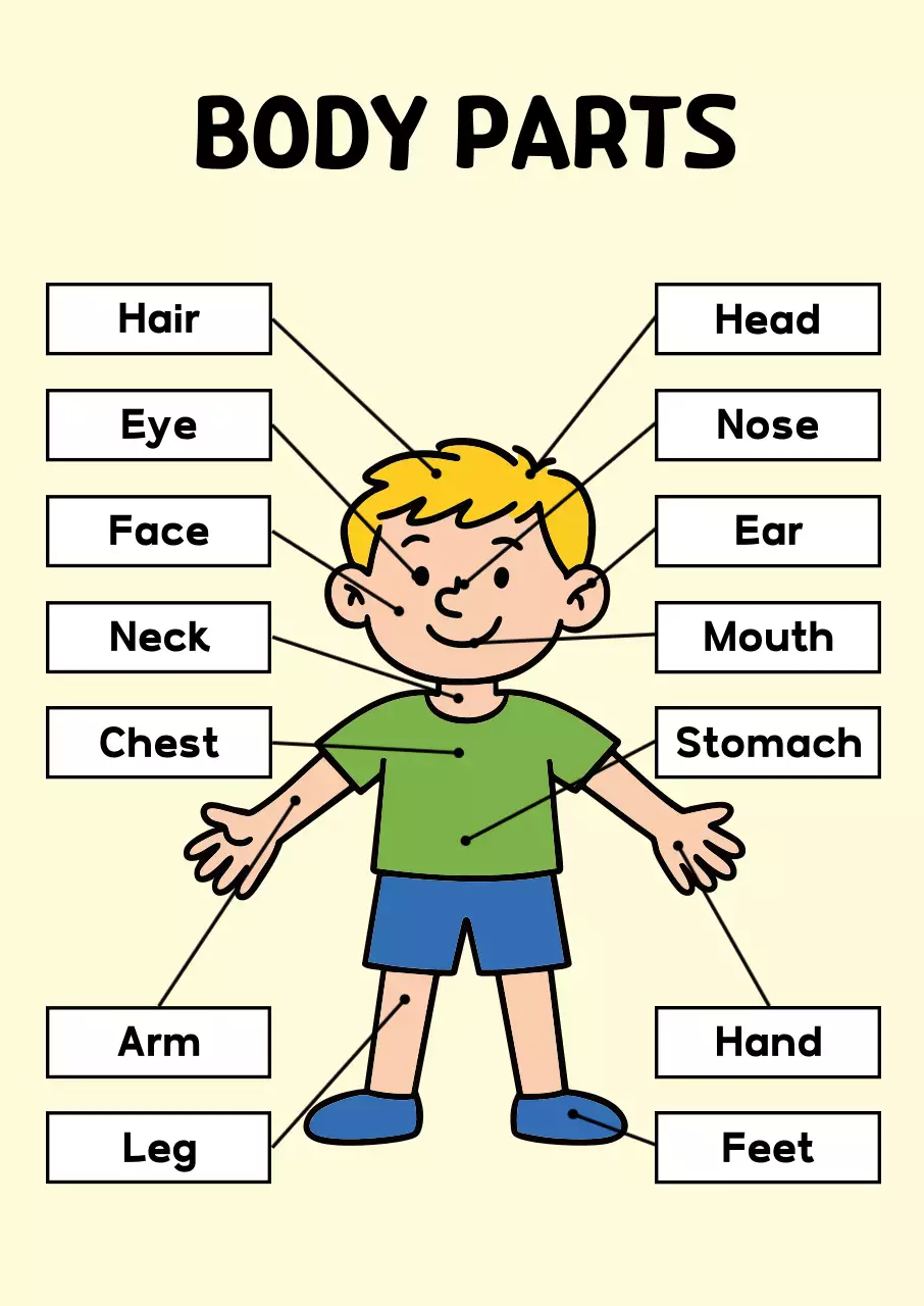 베이지 심플 아동 교육 자료