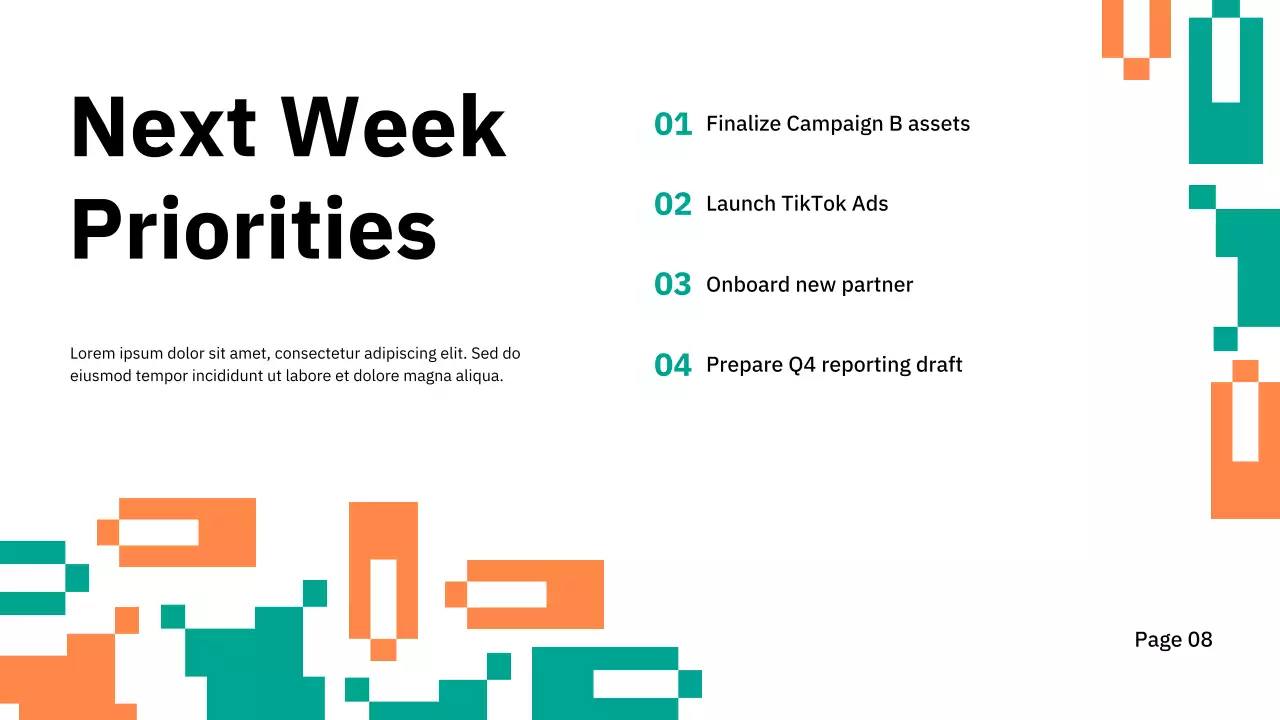 Orange Geometric Business Update