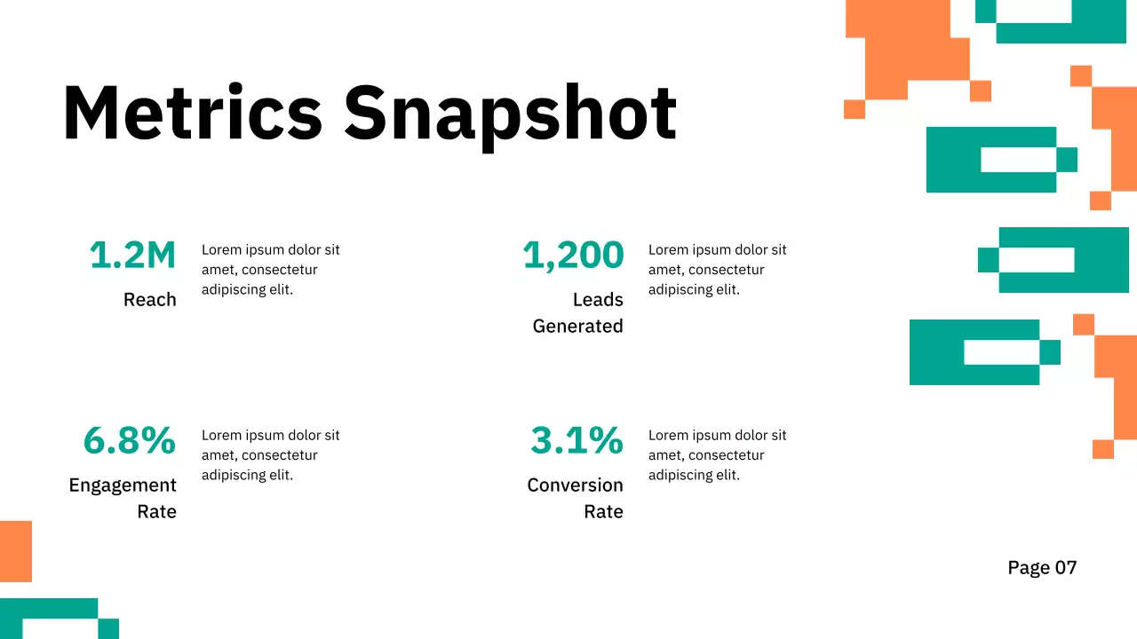 Orange Geometric Business Update