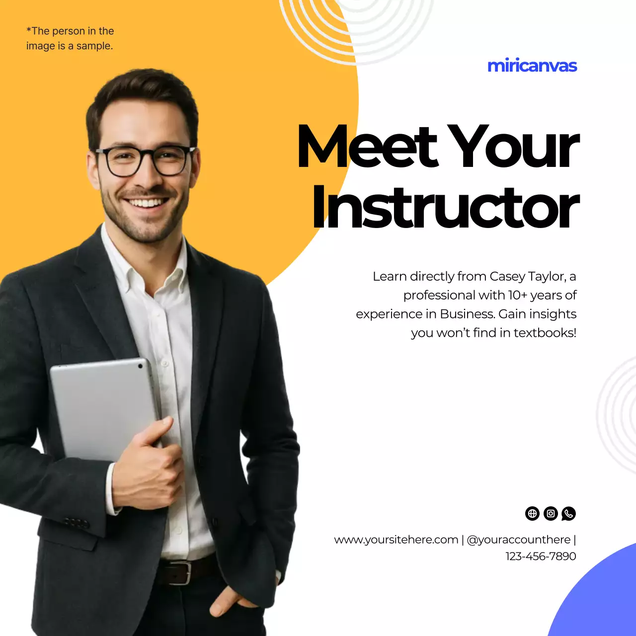 Orange Modern Business Invitation