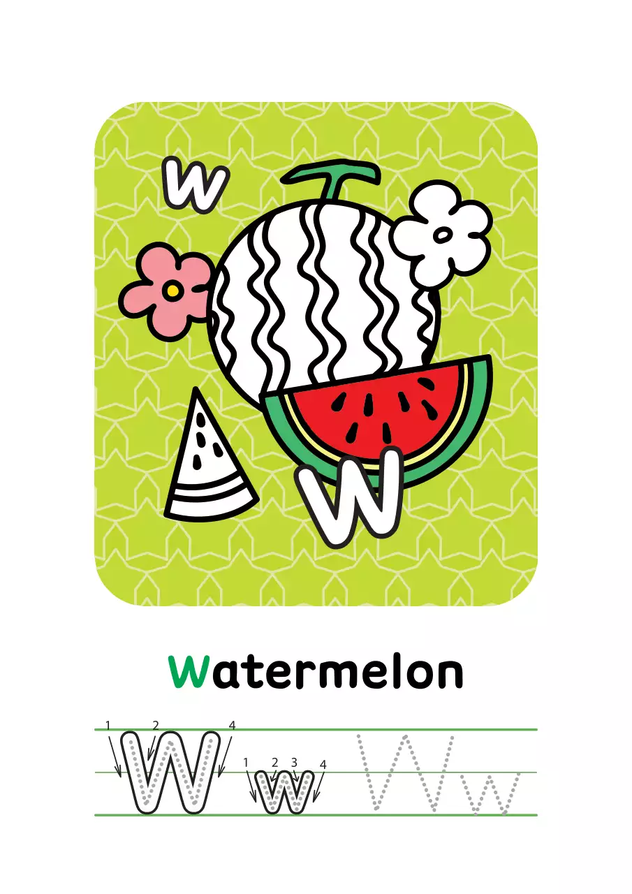 핑크 아기자기한 알파벳 교육 자료 R to Z