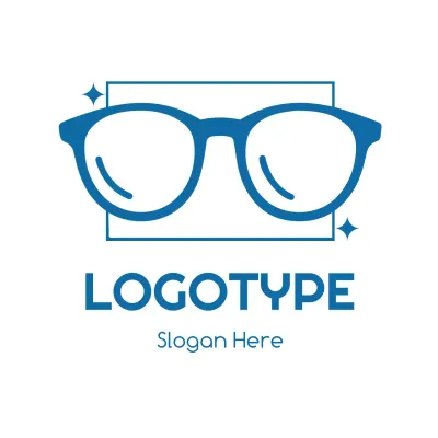 Blue Modern Eyewear Advertisement