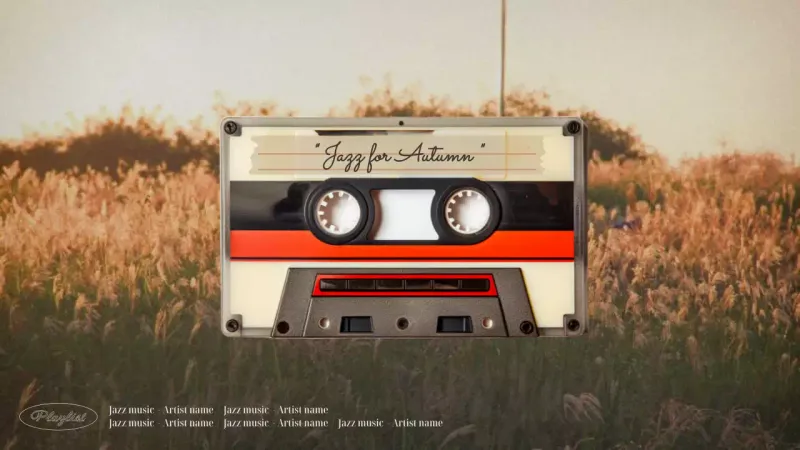 daftar putar musik retro oranye