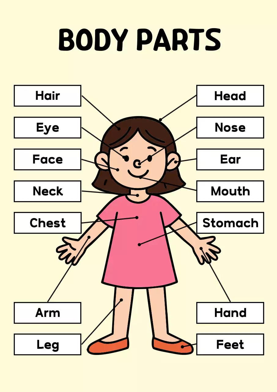 베이지 아기자기한 아동 교육 자료