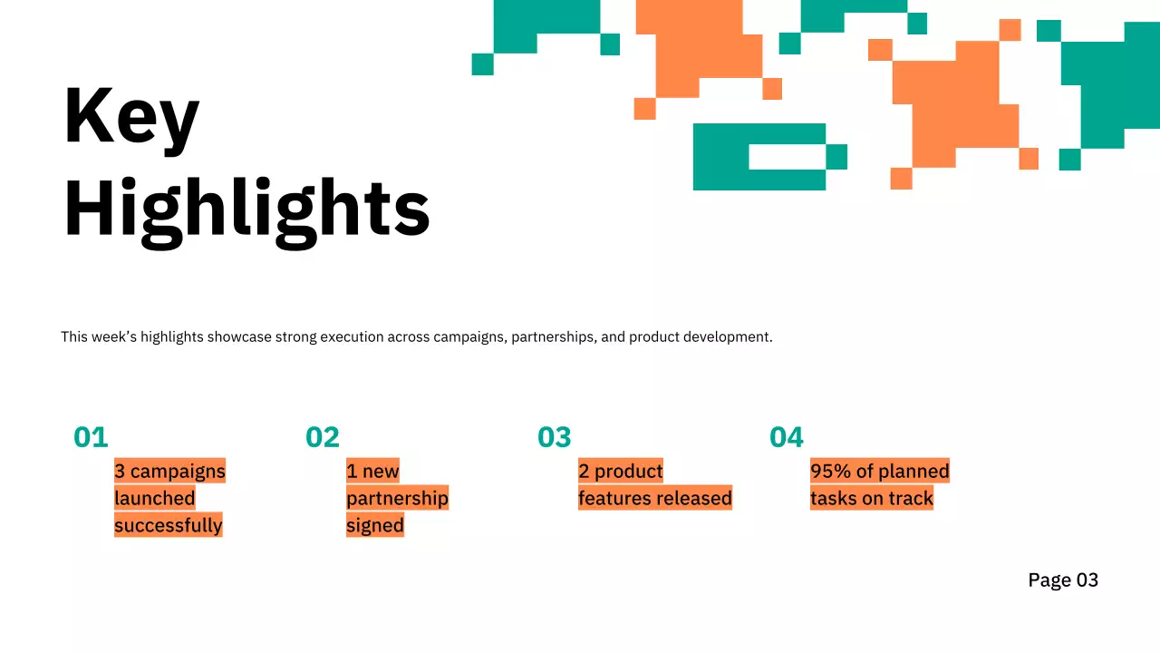 Orange Geometric Business Update