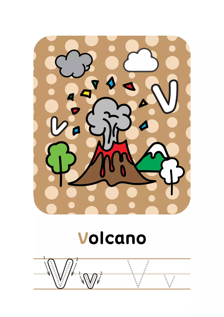 핑크 아기자기한 알파벳 교육 자료 R to Z