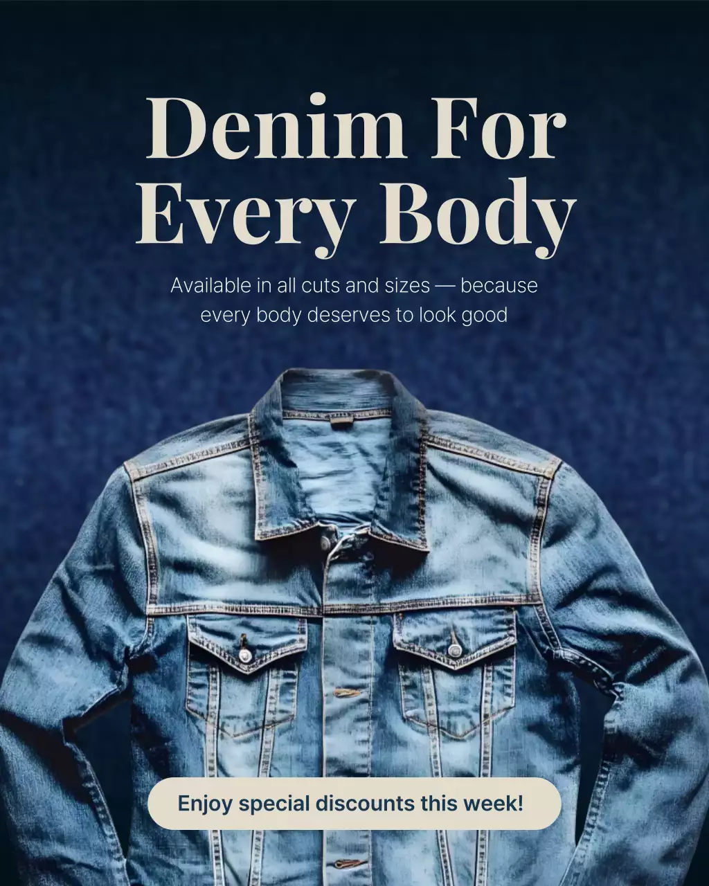 Blue Modern Fashion Promotion