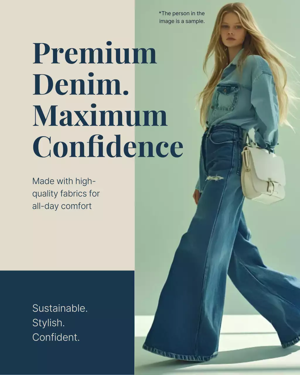 Blue Modern Fashion Promotion