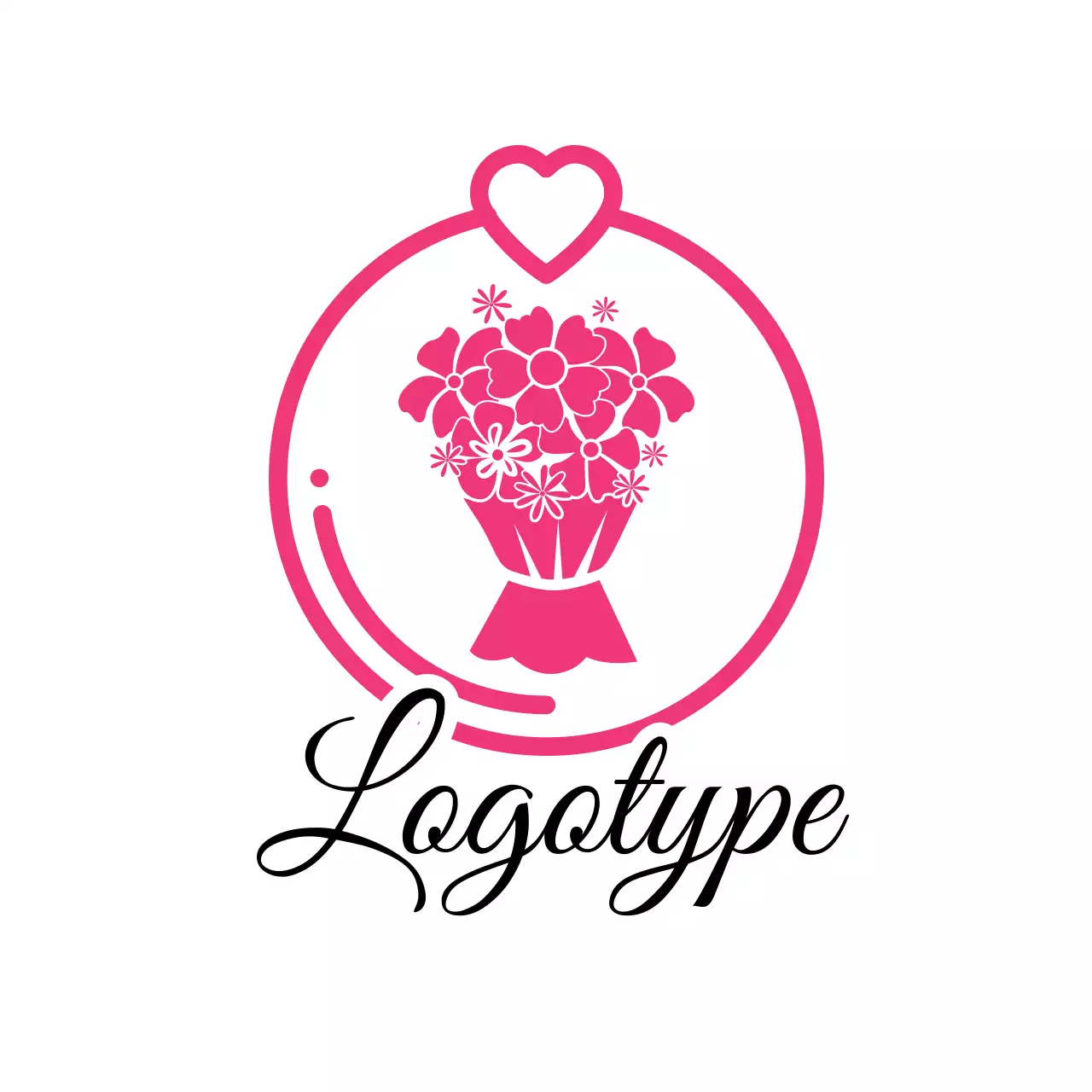 Pink Elegant Florist Branding