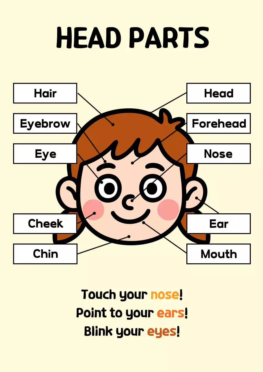 베이지 아기자기한 아동 교육 자료