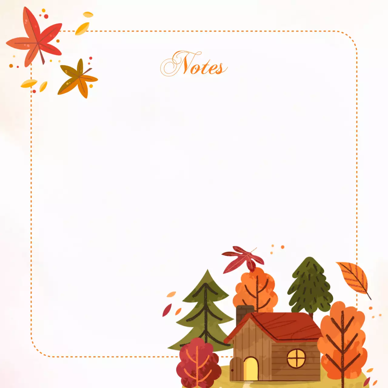 Perencana Catatan Pedesaan Oranye