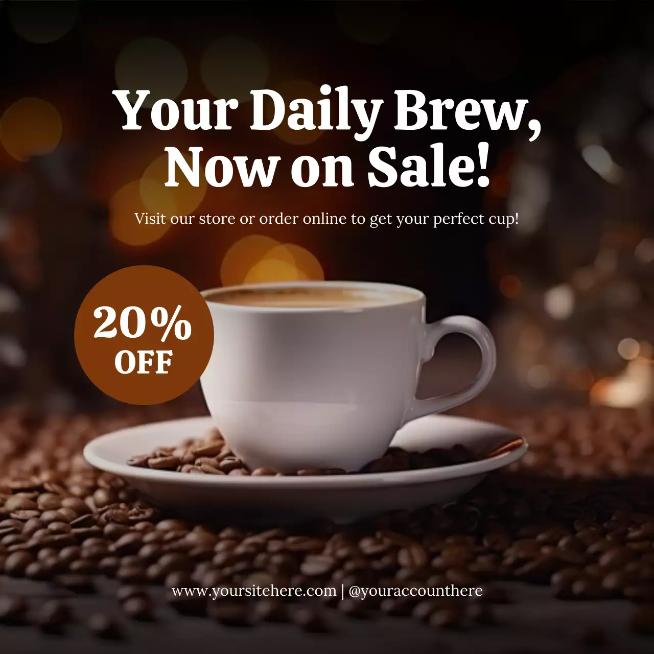 Brown Classic Coffee Promotion