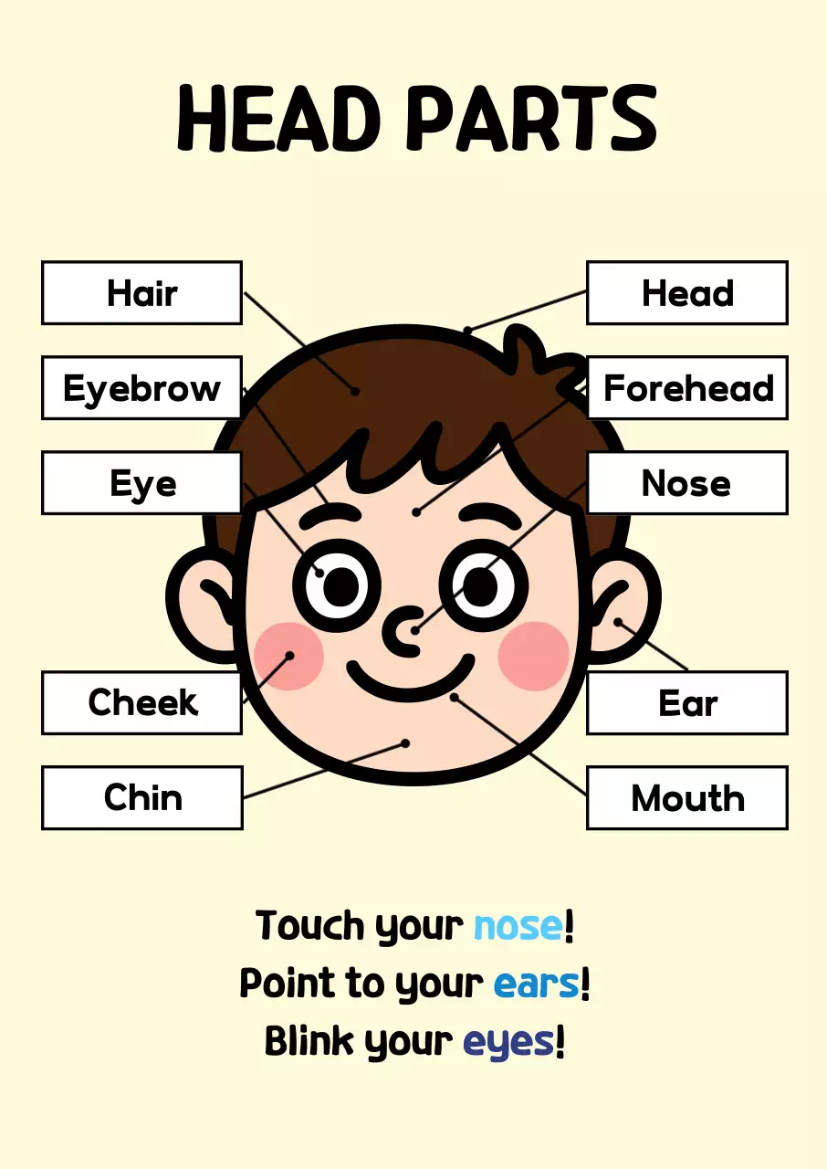 베이지 아기자기한 아동 교육 자료