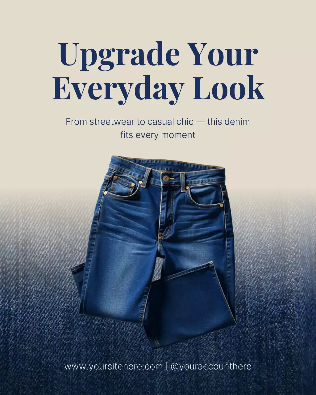 Blue Trendy Fashion Advertisement