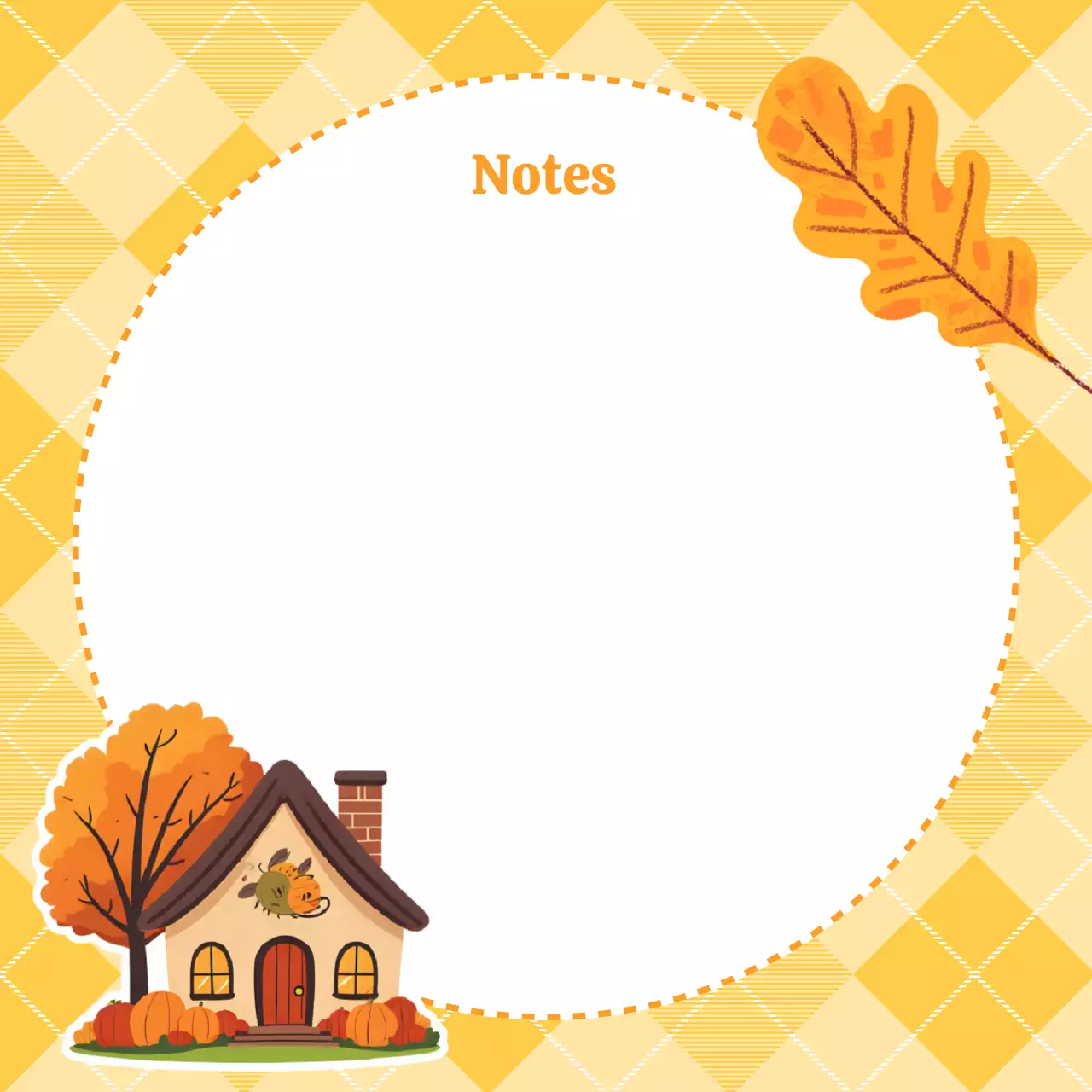 Perencana Catatan Pedesaan Oranye