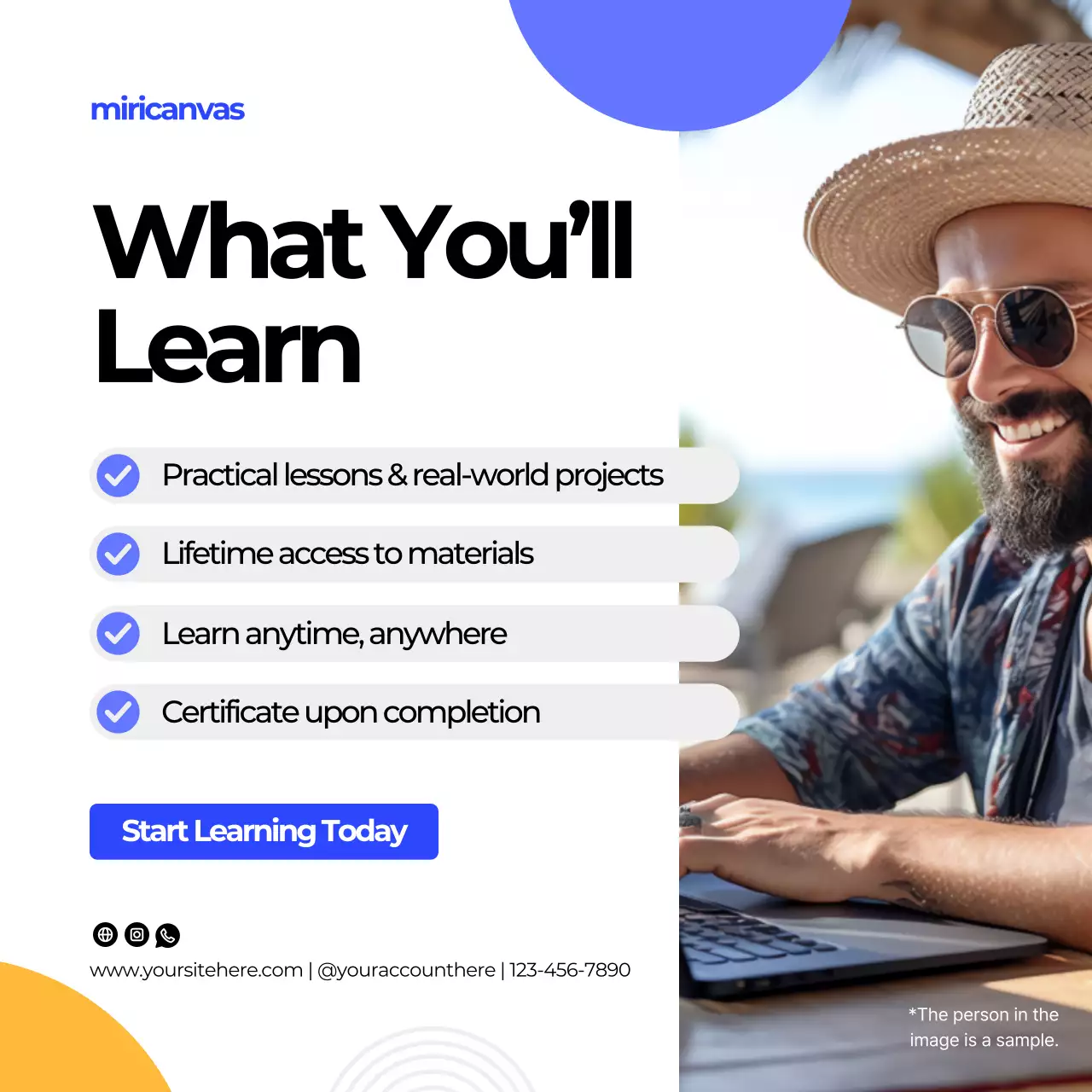 Blue Modern Education Advertisement